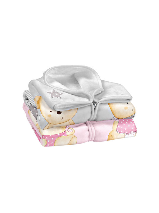 Belpla Blanket Spanish Nursery Swaddling Blankets Ster 663 Velvet Gray Gray 90x80cm