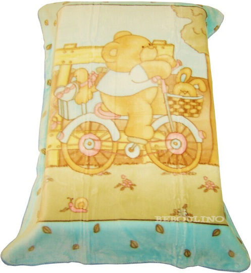 Lorelli Κουβέρτα Ισπανίας Κούνιας Microfiber Κίτρινη 100x140εκ.
