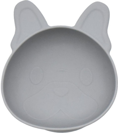 Melii Baby Food Bowl made of Silicone Gray 2pcs 17720