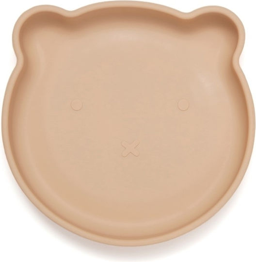 Petit Monkey Παιδικό Πιάτο Φαγητού από Σιλικόνη Bear Honey Peach