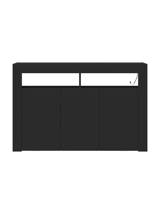Μπουφές Black Wood 116x30x75cm