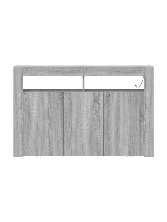Sideboard Wooden Grey Sonoma 116x30x75cm