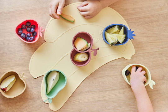 OYOY Baby Food Bowl made of Silicone Red 2pcs
