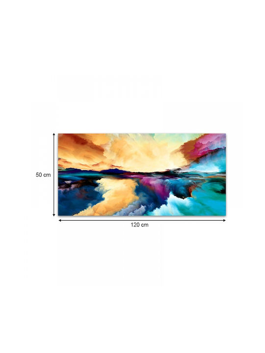 Megapap Abstract Clouds Gemälde auf Leinwand 120x50cm