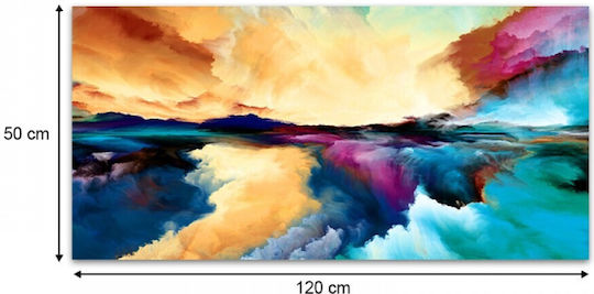 Megapap Abstract Clouds Painting on Canvas 120x50cm