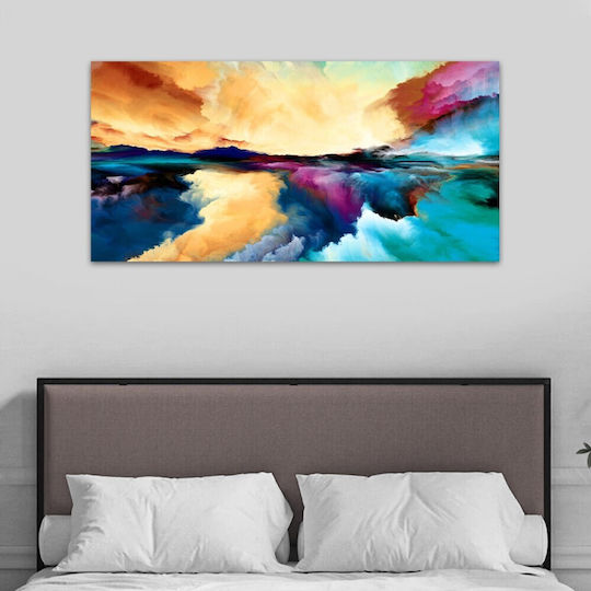 Megapap Abstract Clouds Painting on Canvas 120x50cm