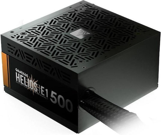 Gamdias Helios E1-500 500W Μαύρο Τροφοδοτικό Υπολογιστή Full Wired