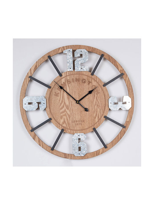 Ceas de Perete Lemn Bronz 60x5cm