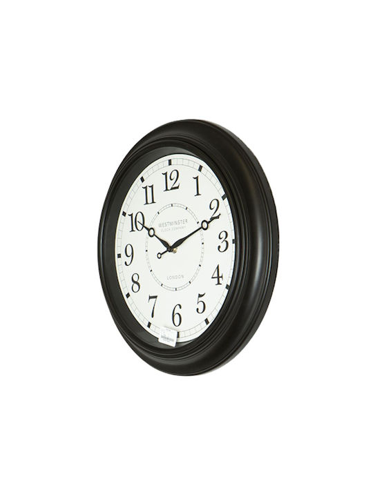Ρολόι Τοίχου Πλαστικό Λευκό Ø40cm
