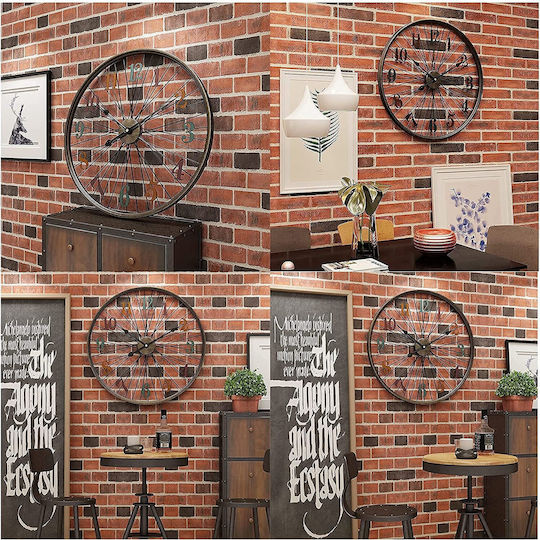Leise Antikes Wanduhr Metallisch Mehrfarbig Ø60cm
