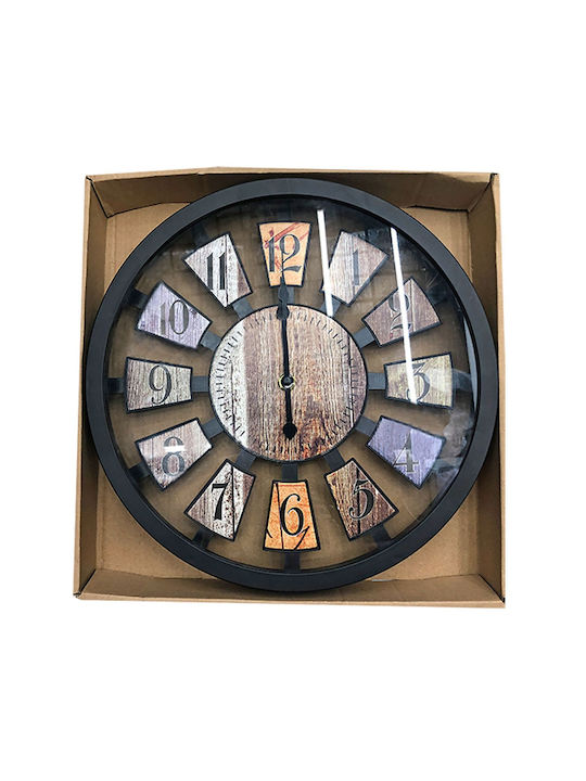 HOMie 321873 3D Wanduhr Mehrfarbig 30x4cm Verschiedene Farben)