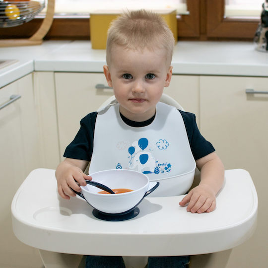 Akuku Baby Food Container Set made of Plastic Blue 2pcs