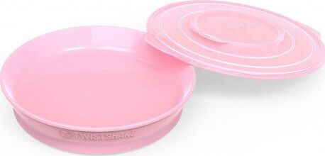 Twistshake Παιδικό Πιάτο Φαγητού από Πλαστικό Pastel Pink