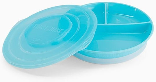 Twistshake Baby Food Plate Plate Pastel Blue 6m+ made of Plastic Blue