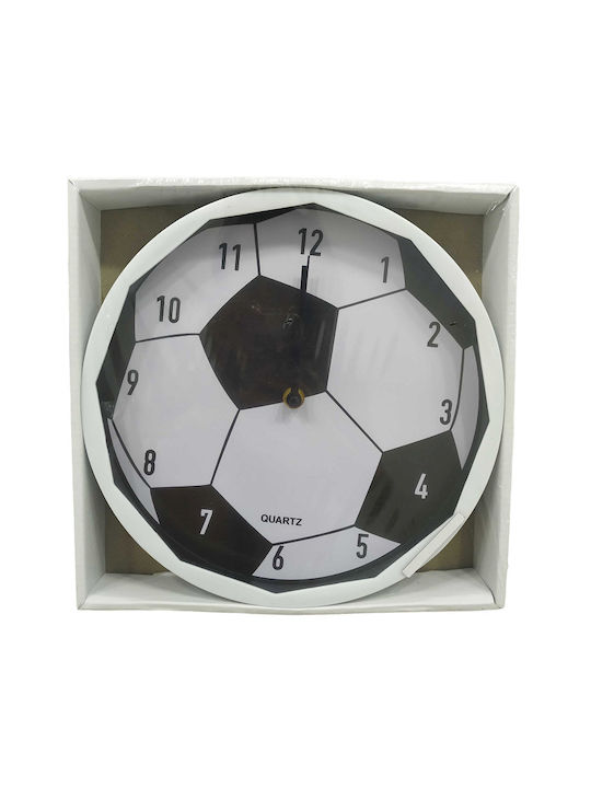 Wanduhr Kunststoff Schwarz Ø26cm