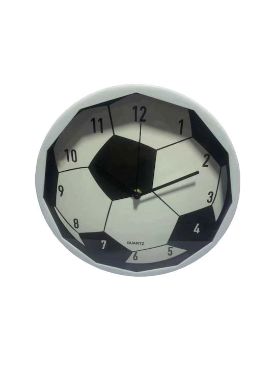 Wanduhr Kunststoff Schwarz Ø26cm