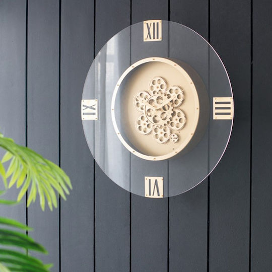 Artekko Wall Clock Metallic Gold Ø60cm