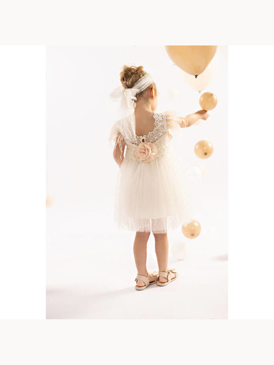 Baby Bloom Ecru Baptism Dress made of Lace