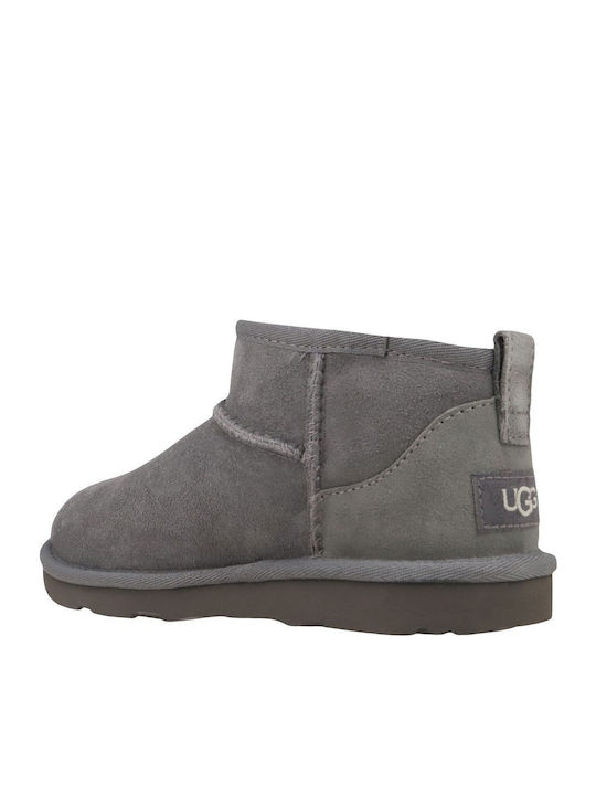 Classic Ultra Mini Suede Παιδικά Μποτάκια Γκρι