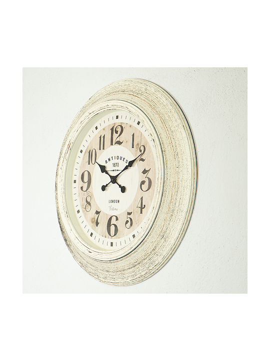 Wall Clock Plastic Beige Ø61cm