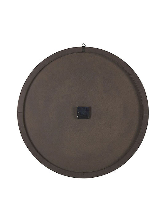 Beliani Ceas De Perete Din Lemn Negru Ø60cm