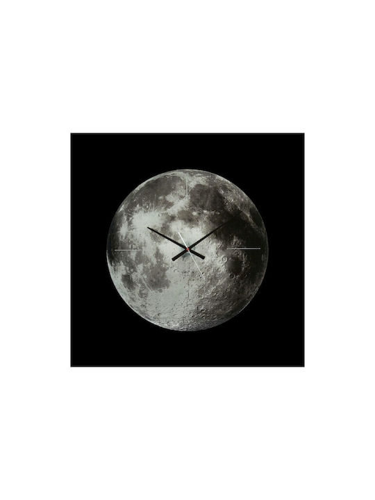 Karlsson Moon Ρολόι Τοίχου Πλαστικό Γκρι Ø60cm