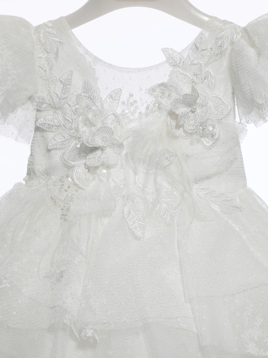 Mi Chiamo White Baptism Dress