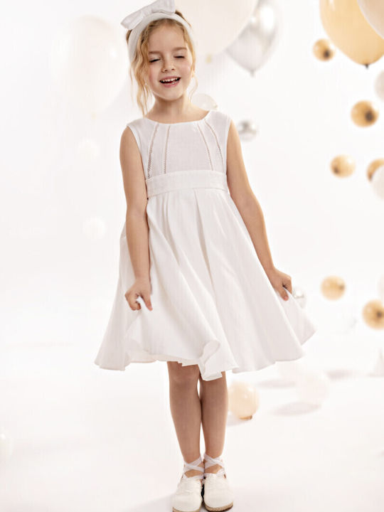 Baby Bloom Alb Rochie de Botez