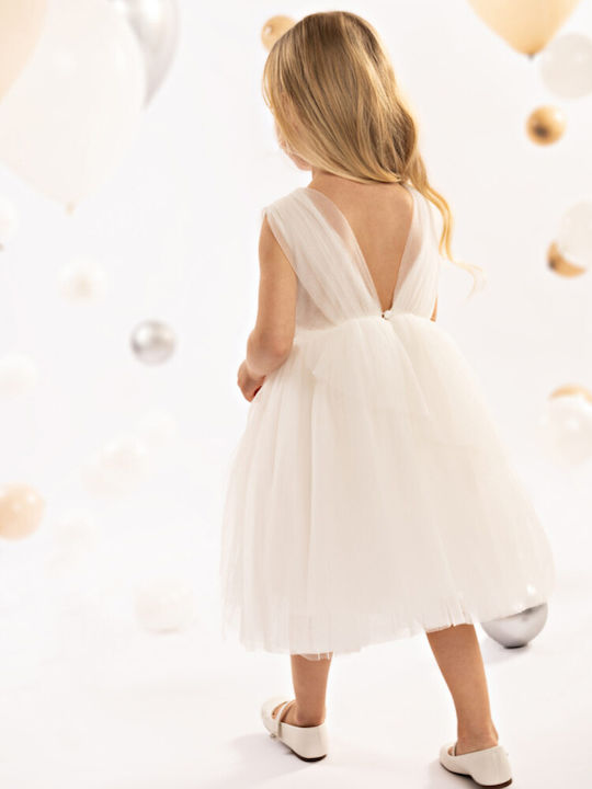 Baby Bloom White Baptism Dress made of Tulle