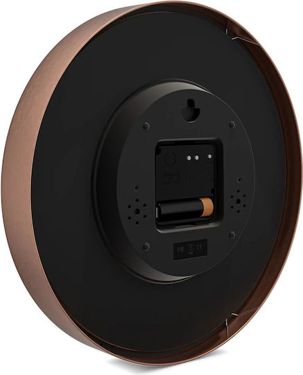 Mebus Radio Wall Clock Brown 25x5cm