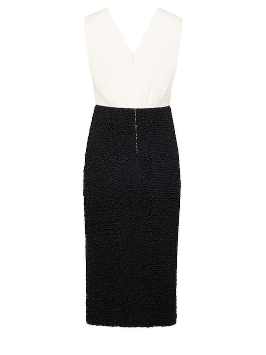 Summer Midi Dress for Wedding Christening Open Back Ecru