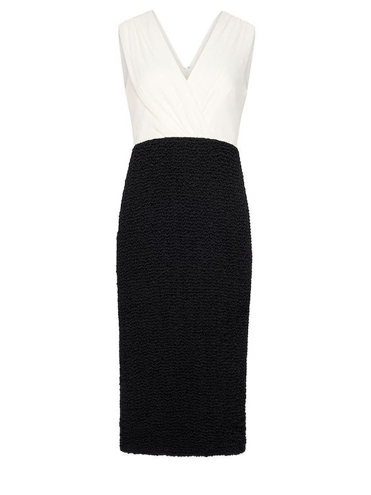 Summer Midi Dress for Wedding Christening Open Back Ecru