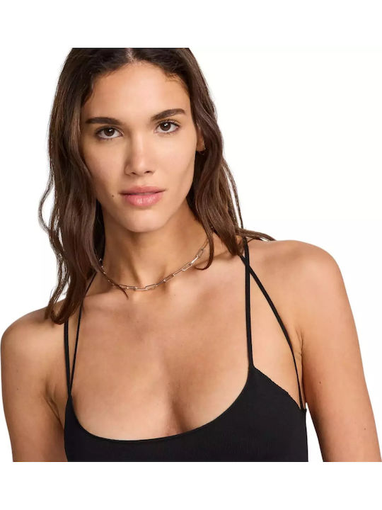 Sportswear Summer Maxi Knitted Dress with Tearing Black White