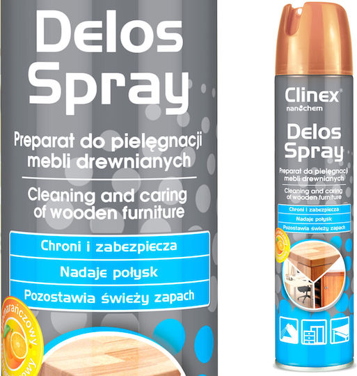 Clinex Delos 2 Σε 1 Καθαριστικό Spray Επίπλων 300ml