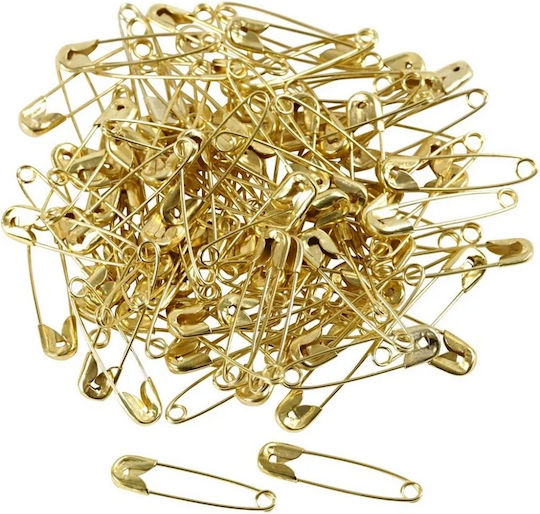 Ace de siguranță metalice aurii 100 buc 22mm