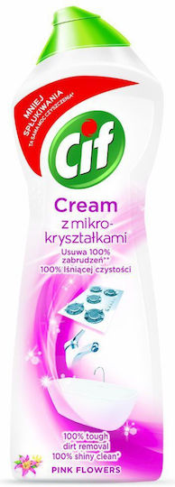 Cif Pink Flowers Cream with Micro-Crystals Cleaning Cream General Use 780gr