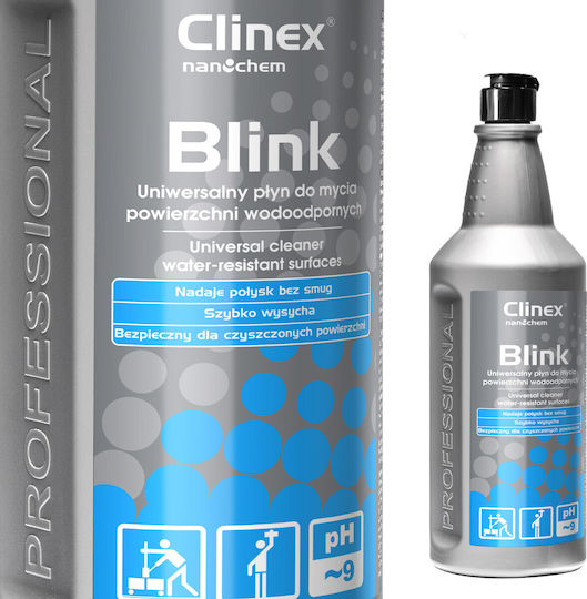 Clinex Blink Καθαριστικό Υγρό Γενικής Χρήσης Μαρμάρων, Πλακιδίων και άλλων Αδιάβροχων Επιφανειών 1lt
