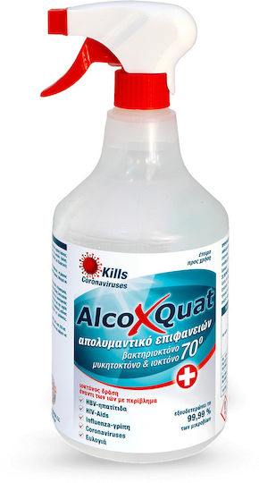 Alcofarm AlcoXQuat Καθαριστικό Spray Γενικής Χρήσης με Απολυμαντική Δράση 1lt
