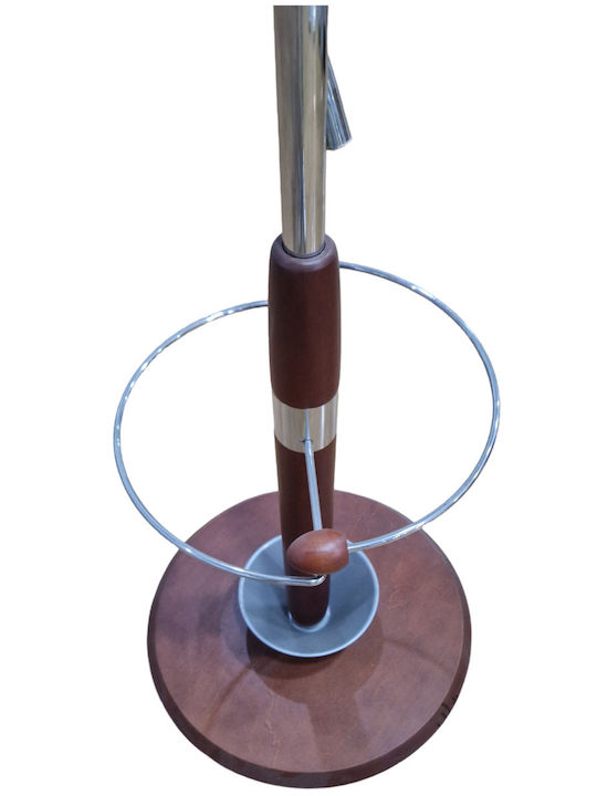 Καλόγερος Μεταλλικός Ασημί 189cm