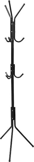 Leon Metal Coat Rack Black 42x42x167cm