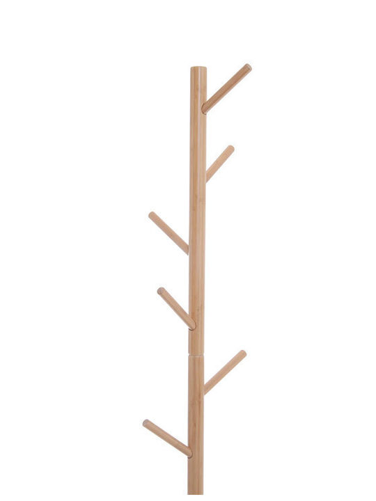 HomCom Καλόγερος Ξύλινος Καφέ 40x30x180cm