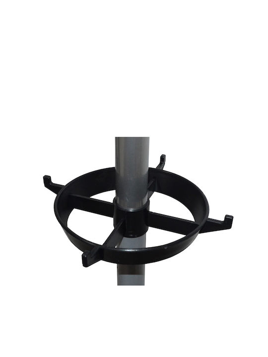 Portmanto Cuiere de podea Metal Silver / Black Rotativ 45x45x168cm