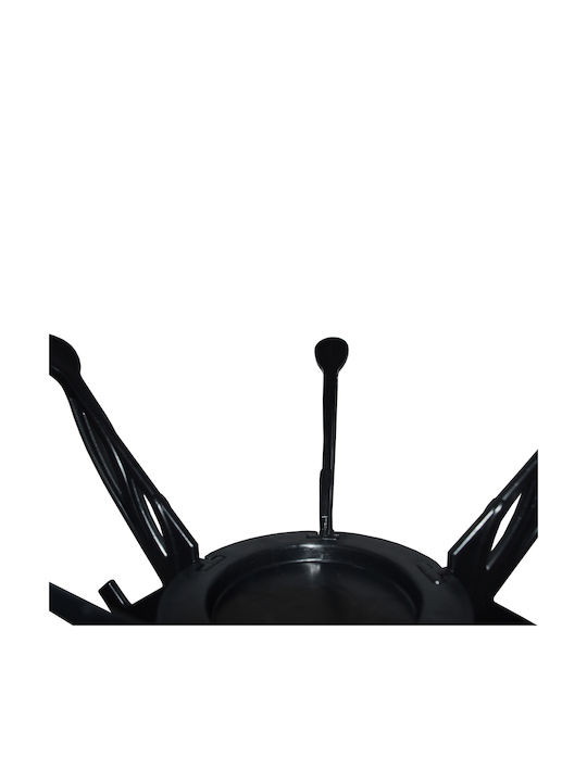 Portmanto Cuiere de podea Metal Silver / Black Rotativ 45x45x168cm