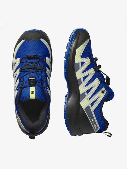Kids Hiking Shoes Xa Pro V8 Waterproof Blue