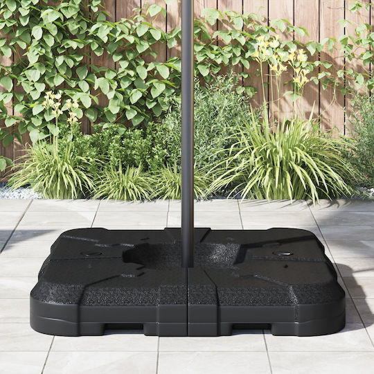 vidaXL Umbrella Base Water - Sand Plastic Square Beige
