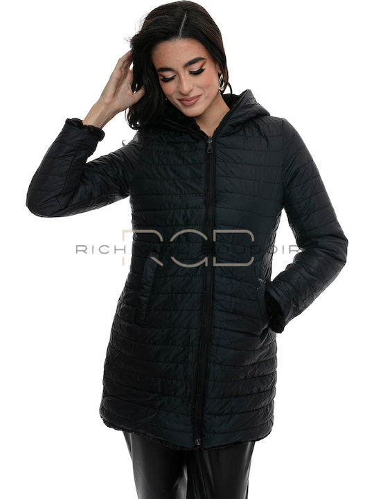 Women's Long Fur Black