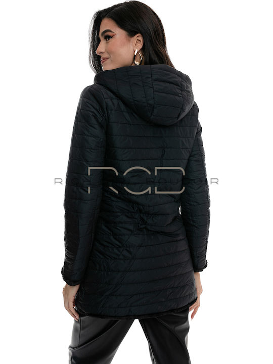 Women's Long Fur Black