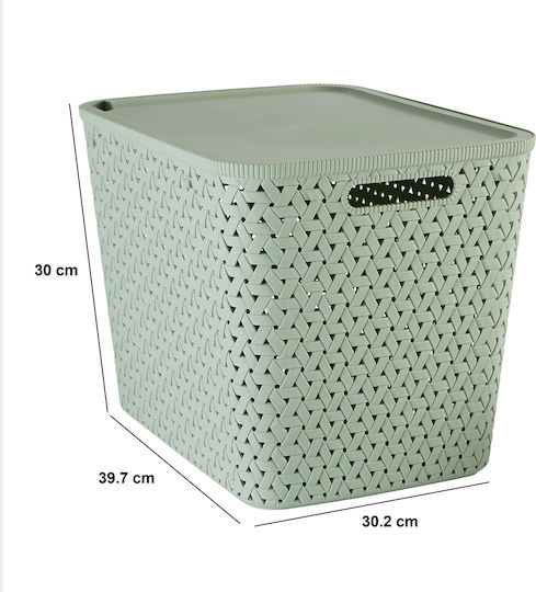 5Five Plastic Storage Box with Lid 39.7x30.2x30cm 1pcs