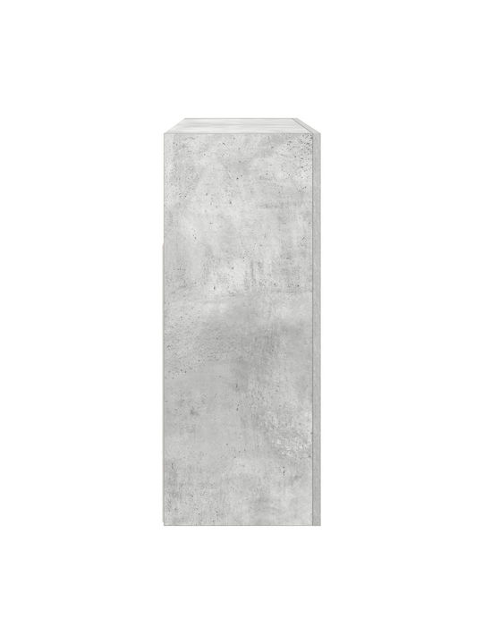 Μπουφές Ξύλινος με Συρτάρια Γκρι 116x30x75cm