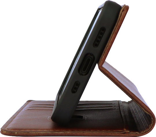Vintage Magnet Wallet Case Sonique Xiaomi Poco X7 Pro 5g Brown